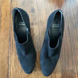 Stuart Weitzman black suede shoes, size 8